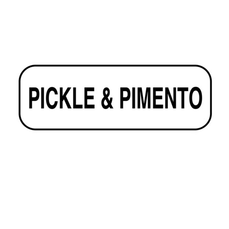 Nevs Pickle & Pimento Label 1/2" x 1-1/2" DIET-549